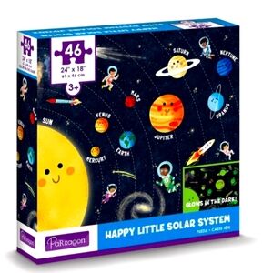 Glow-in-the-Dark Parragon Happy Little Solar System Kids Jigsaw Puzzle 46Pc